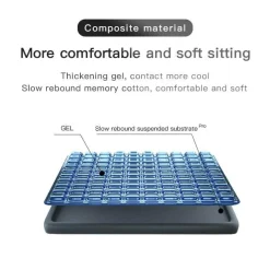 The Relaxation Nook Gesundheits-Gadgets|Gesundheits- Und Entspannungstools-Orthopädisches Gelkissen - Rutschfestes Komfort-Sitzpolster