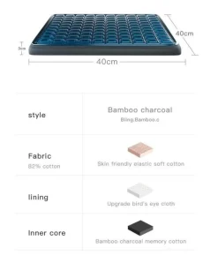 The Relaxation Nook Gesundheits-Gadgets|Gesundheits- Und Entspannungstools-Orthopädisches Gelkissen - Rutschfestes Komfort-Sitzpolster