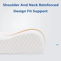 Tranquil Touch Gesundheits-Gadgets|Gesundheits- Und Entspannungstools-Orthopädisches Nackenkissen aus Memory-Schaum – stützendes Reisekissen