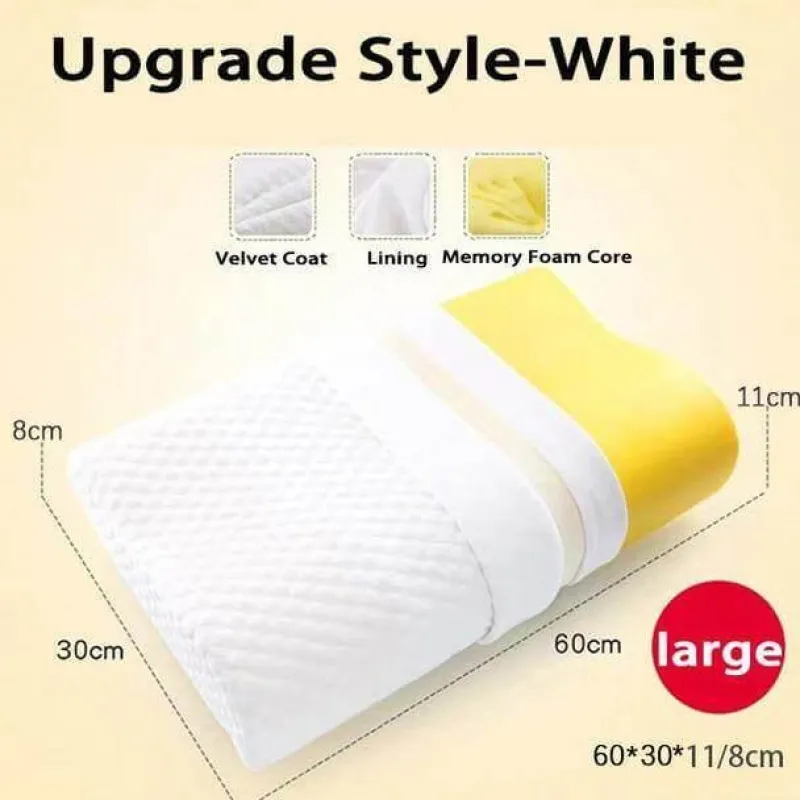 Tranquil Touch Gesundheits-Gadgets|Gesundheits- Und Entspannungstools-Orthopädisches Nackenkissen aus Memory-Schaum – stützendes Reisekissen