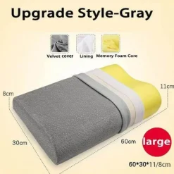 Tranquil Touch Gesundheits-Gadgets|Gesundheits- Und Entspannungstools-Orthopädisches Nackenkissen aus Memory-Schaum – stützendes Reisekissen