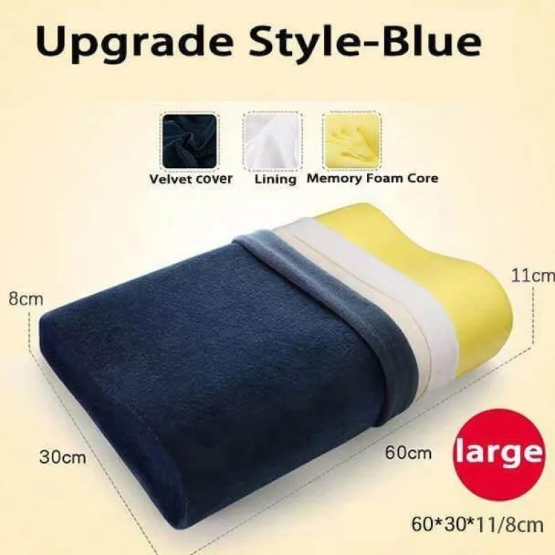 Tranquil Touch Gesundheits-Gadgets|Gesundheits- Und Entspannungstools-Orthopädisches Nackenkissen aus Memory-Schaum – stützendes Reisekissen