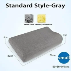 Tranquil Touch Gesundheits-Gadgets|Gesundheits- Und Entspannungstools-Orthopädisches Nackenkissen aus Memory-Schaum – stützendes Reisekissen