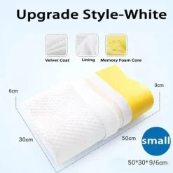 Tranquil Touch Gesundheits-Gadgets|Gesundheits- Und Entspannungstools-Orthopädisches Nackenkissen aus Memory-Schaum – stützendes Reisekissen