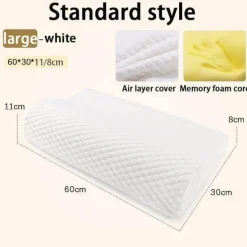 Tranquil Touch Gesundheits-Gadgets|Gesundheits- Und Entspannungstools-Orthopädisches Nackenkissen aus Memory-Schaum – stützendes Reisekissen