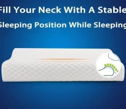 Tranquil Touch Gesundheits-Gadgets|Gesundheits- Und Entspannungstools-Orthopädisches Nackenkissen aus Memory-Schaum – stützendes Reisekissen