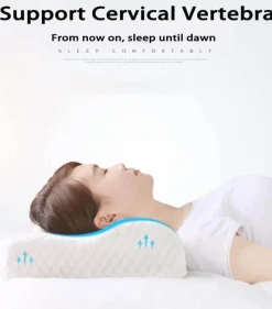 Tranquil Touch Gesundheits-Gadgets|Gesundheits- Und Entspannungstools-Orthopädisches Nackenkissen aus Memory-Schaum – stützendes Reisekissen