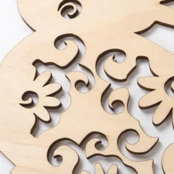 Space Savvy Küche & Esszimmer-Ostereierständer aus Holz mit Hasenmotiv – Kreative Feiertagsdekoration