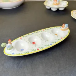 Elegance at the Table Küche & Esszimmer-Oster-Tulpen-Geschirrset – Frühlingsinspiriertes Serviergeschirr aus Keramik