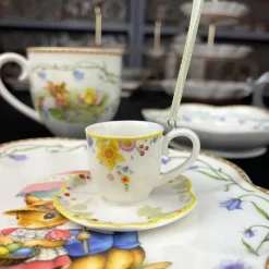 Elegance at the Table Küche & Esszimmer-Oster-Tulpen-Geschirrset – Frühlingsinspiriertes Serviergeschirr aus Keramik