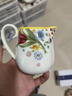 Elegance at the Table Küche & Esszimmer-Oster-Tulpen-Geschirrset – Frühlingsinspiriertes Serviergeschirr aus Keramik