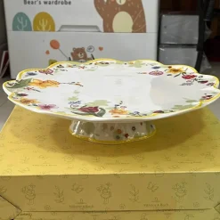 Elegance at the Table Küche & Esszimmer-Oster-Tulpen-Geschirrset – Frühlingsinspiriertes Serviergeschirr aus Keramik