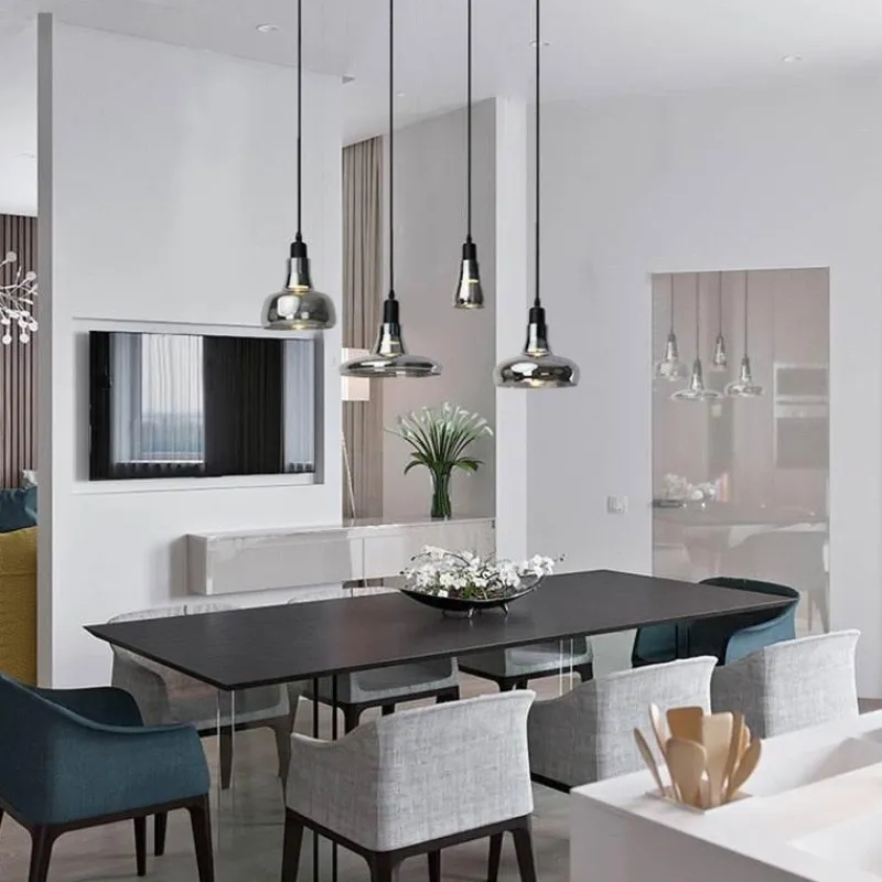 Comfort u0026 Style Beleuchtung-Oval Pendant Lamp - Modern Nordic Ceiling Light Fixture