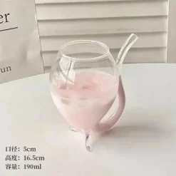 Plates u0026 More Küche & Esszimmer-Paar Glasbecher-Set – Herz, Liebesvogel, Cocktail-Tee-Kaffeetassen