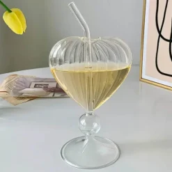 Plates u0026 More Küche & Esszimmer-Paar Glasbecher-Set – Herz, Liebesvogel, Cocktail-Tee-Kaffeetassen