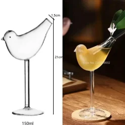 Plates u0026 More Küche & Esszimmer-Paar Glasbecher-Set – Herz, Liebesvogel, Cocktail-Tee-Kaffeetassen