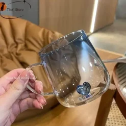 Plates u0026 More Küche & Esszimmer-Paar-Glasbecher - Romantisches Trinkgeschirr mit Farbverlauf, 2er-Set