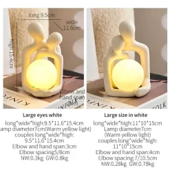 Timeless Touch Beleuchtung-Paar-Liebeslampe - Ewige Verbundenheit Nachtlicht