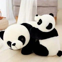 The Gilded Nest Bettzeug-Panda-Familienkissen – Niedliche Tierkissen für die Kinderdekoration