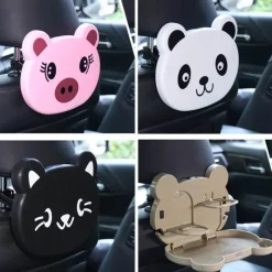 Wild u0026 Free Gear Autozubehör|Automobilindustrie-Panda-Tablett für den Rücksitz des Autos – Multifunktionaler Organizer für Kinder