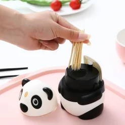 Space Savvy Küche & Esszimmer-Panda-Zahnstocherhalter – Süßes Küchenaccessoire