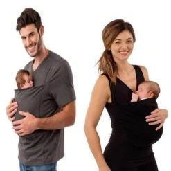 The Decor Haven Babykleidung|Babykleidung-Papa Känguru T-Shirt - Lustiges Vatertags-T-Shirt