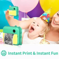 The Decor Haven Babyspielzeug-Pastel Sofortbildkameradrucker – Tragbarer digitaler Fotodrucker