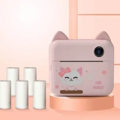 The Decor Haven Babyspielzeug-Pastel Sofortbildkameradrucker – Tragbarer digitaler Fotodrucker