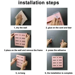 The Decor Haven Küche & Esszimmer-Pastellblauer Messer-Organizer zur Wandmontage – 2er-Pack