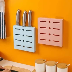 The Decor Haven Küche & Esszimmer-Pastellblauer Messer-Organizer zur Wandmontage – 2er-Pack