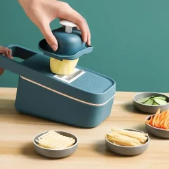 The Decor Haven Küche & Esszimmer-Pastellfarbener Gemüseschneider – Multifunktionales Küchenwerkzeug