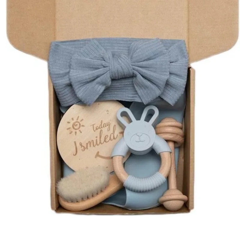 Kinder The Decor Haven Kinderwagen & Zubehör|Babyspielzeug-Pastellfarbenes Babyparty-Geschenkset – Entzückende Essentials für Neugeborene