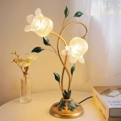 Bright Accents Beleuchtung-Pastoral Rose Tischlampe - Dekorative Akzentbeleuchtung