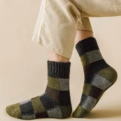 Herren Heritage Threads Herrenbekleidung-Patchwork-Crew-Socken für Herren – stilvolles, farbenfrohes Design