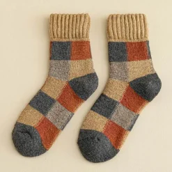 Herren Heritage Threads Herrenbekleidung-Patchwork-Crew-Socken für Herren – stilvolles, farbenfrohes Design