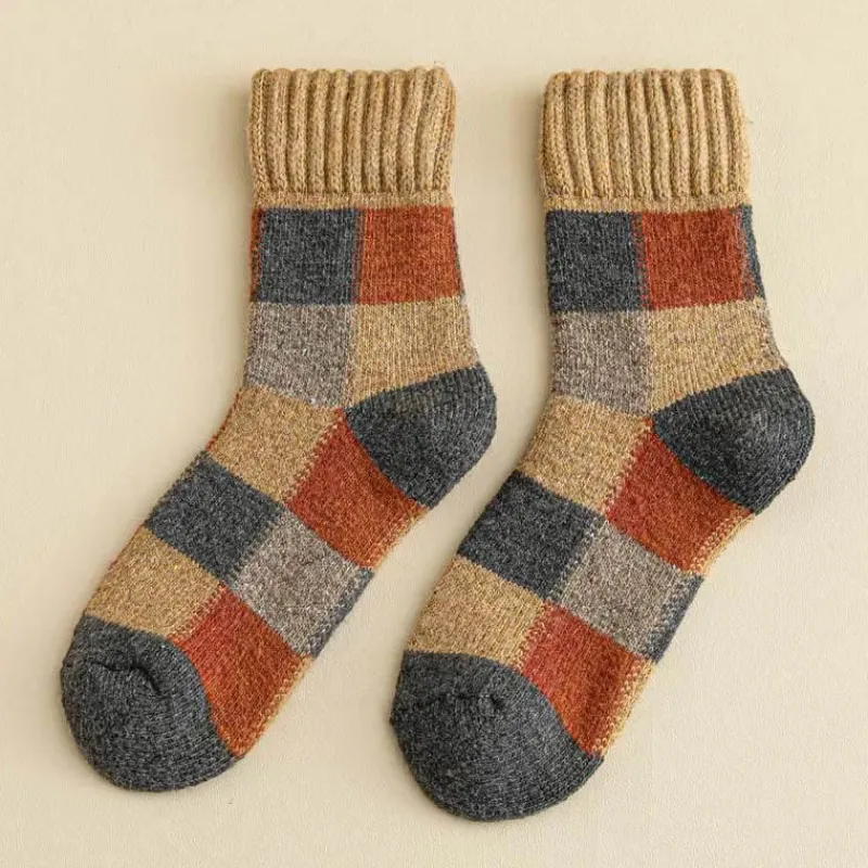 Herren Heritage Threads Herrenbekleidung-Patchwork-Crew-Socken für Herren – stilvolles, farbenfrohes Design