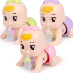 The Decor Haven Babyspielzeug-Pädagogisches Mini-Krabbelspielzeug für Babys