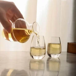 Plates u0026 More Küche & Esszimmer-Pfauenblaues Sake-Krug-Set – Elegante Kristallweingläser, Sake-Topf