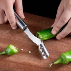 Tom Küche & Esszimmer-Pfefferentkerner-Messer - Melonen- und Gurkenkernentferner