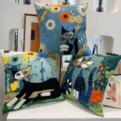 The Cushion Corner Bettzeug|Wohndeko-Picasso Abstrakter Kissenbezug - Besticktes Sofa-Auto-Dekor