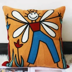 The Cushion Corner Bettzeug|Wohndeko-Picasso bestickte Kissenbezüge – Künstlerische Sofadekoration