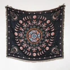 Warm Embrace Bettzeug-Picknickmatten-Sofabezug mit Geo-Quaste – Outdoor-Matte und Sofaschutz