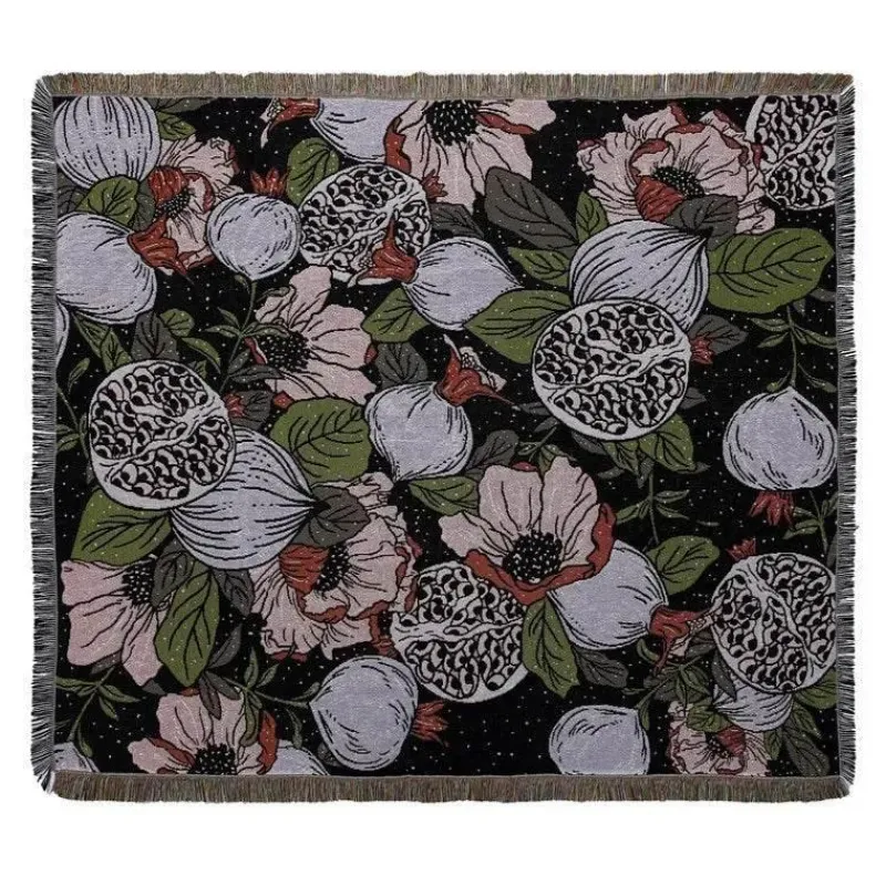 Warm Embrace Bettzeug-Picknickmatten-Sofabezug mit Geo-Quaste – Outdoor-Matte und Sofaschutz