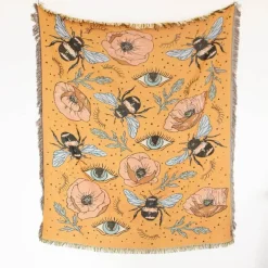 Warm Embrace Bettzeug-Picknickmatten-Sofabezug mit Geo-Quaste – Outdoor-Matte und Sofaschutz