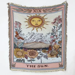 Warm Embrace Bettzeug-Picknickmatten-Sofabezug mit Geo-Quaste – Outdoor-Matte und Sofaschutz