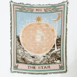 Warm Embrace Bettzeug-Picknickmatten-Sofabezug mit Geo-Quaste – Outdoor-Matte und Sofaschutz