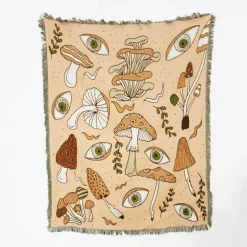 Warm Embrace Bettzeug-Picknickmatten-Sofabezug mit Geo-Quaste – Outdoor-Matte und Sofaschutz