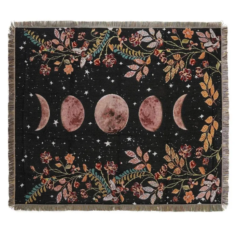 Warm Embrace Bettzeug-Picknickmatten-Sofabezug mit Geo-Quaste – Outdoor-Matte und Sofaschutz