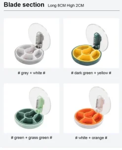 The Relaxation Nook Gesundheits-Gadgets|Gesundheits- Und Entspannungstools-Pillendose – Tragbares Reiseetui für Medikamente