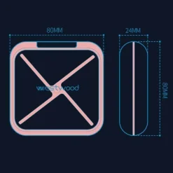 The Relaxation Nook Gesundheits-Gadgets|Gesundheits- Und Entspannungstools-Pillendose mit 4 Fächern – Reisekapselhülle für Medikamente